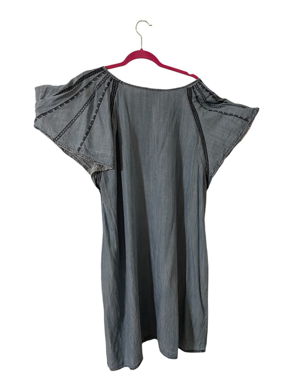 Cato Super CUTE Light Denim Dress with ruffle sleeves & pockets! 22/24.